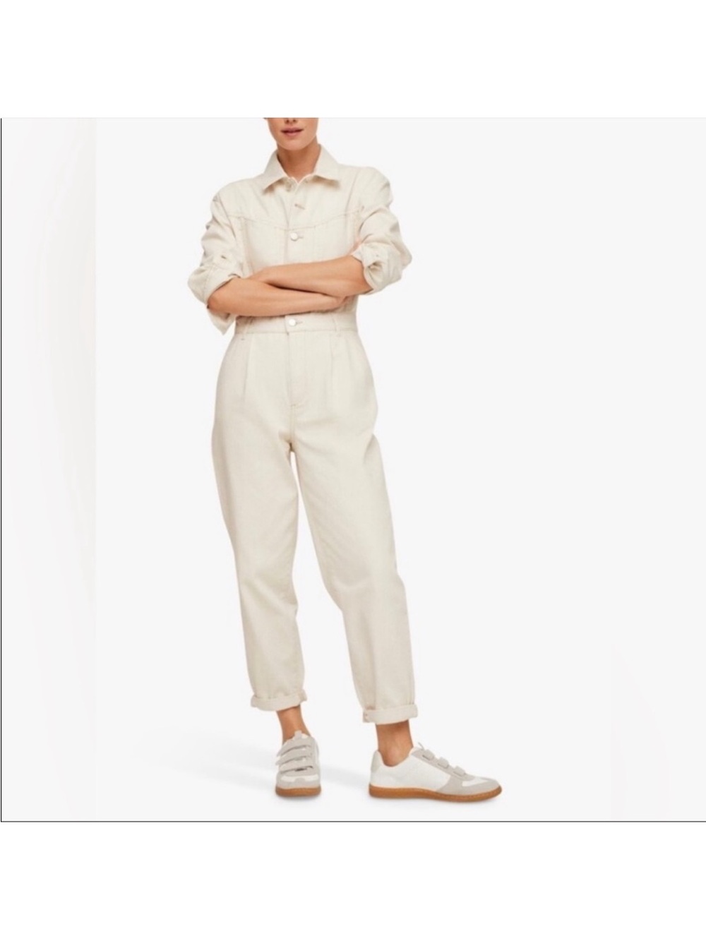 Mango Cream Denim Piece
